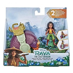 Disney, Raya et Le Dernier Dragon, Mini Figurines Raya et Tuk Tuk, poupée pour Enfants, dès 3&nbsp;Ans