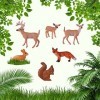 UTRUGAN 6 PCS Figurine Animaux de la Foret Décoration Mini Figure danimaux Réaliste en PVC Modèle de Cerf Réaliste Miniature