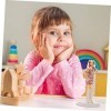 Toyvian 3 Pièces Support De Poupée Figurine daction Mini Poupée Vêtements Présentoir Supports De Poupée Bricolage Support De