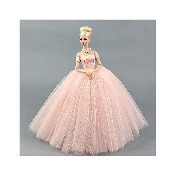 Hinleise Robe de poupée pour poupées tendance de 29 cm - Robe de mariée en dentelle - Robe de ballet - Accessoires de costume