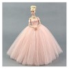 Hinleise Robe de poupée pour poupées tendance de 29 cm - Robe de mariée en dentelle - Robe de ballet - Accessoires de costume