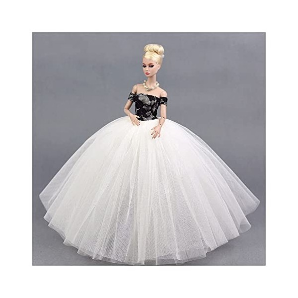 Hinleise Robe de poupée pour poupées tendance de 29 cm - Robe de mariée en dentelle - Robe de ballet - Accessoires de costume