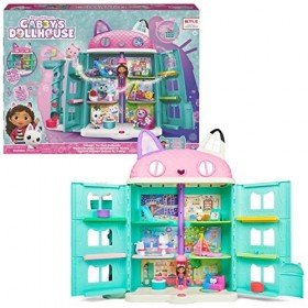 Gabby et la maison magique - Gabbys Dollhouse - Maison de Poupée Interactive Avec 2 Figurines + 15 Accessoires - Reproduis L