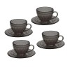 Sharplace Ensemble de Tasses à thé Miniatures pour Maison de poupée, 4 pièces, Mini Vaisselle, modèle dornement Alimentaire,