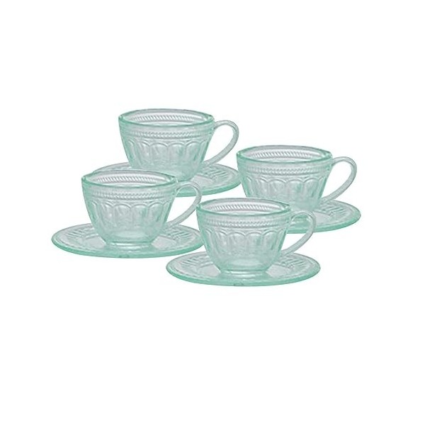 Sharplace Ensemble de Tasses à thé Miniatures pour Maison de poupée, 4 pièces, Mini Vaisselle, modèle dornement Alimentaire,