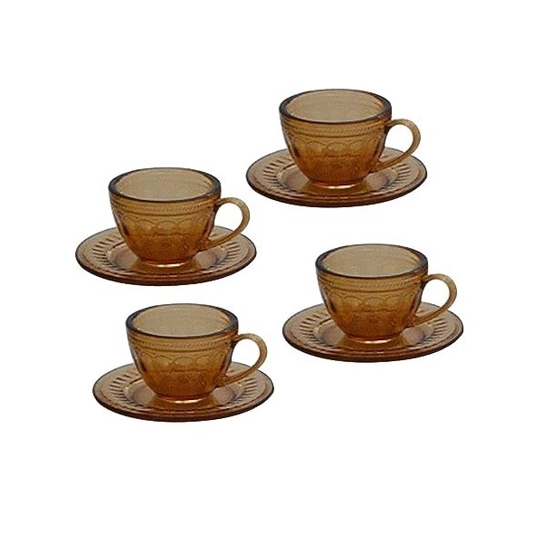 Sharplace Ensemble de Tasses à thé Miniatures pour Maison de poupée, 4 pièces, Mini Vaisselle, modèle dornement Alimentaire,