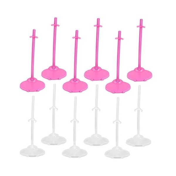 Toyvian 12 Pièces Support De Modèle De Poupée Support De Figurine Poupée Se Tient 12 Pouces Support De Poupée Présentoir De P