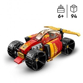 LEGO Ninjago 71780 La Voiture de Course Ninja de Kai – Évolution, Jouet Voiture de Course 2-en-1, pour Véhicule Tout-Terrain,