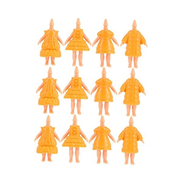 Toyvian 12 Pièces Corps De Poupée Poupée Articulée Mobile Fournitures DArtisanat pour Enfants Mini Poupée Infantile Accessoi