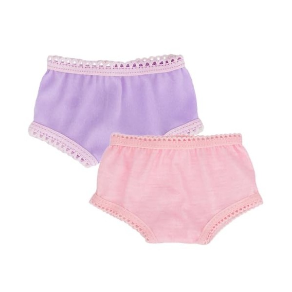 VILLCASE 18 Pouces sous-Vêtements De Poupée 2 Pièces Couches De Poupée De Bébé Culottes Miniatures De Remplacement Jouets De 