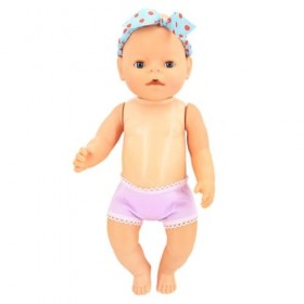 VILLCASE 18 Pouces sous-Vêtements De Poupée 2 Pièces Couches De Poupée De Bébé Culottes Miniatures De Remplacement Jouets De 