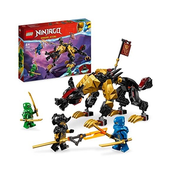 LEGO 71790 Ninjago Le Chien de Combat Dragon Imperium, Jouet de Ninja avec Monstre, Figurine Mythique Articulée et 3 Minifigu