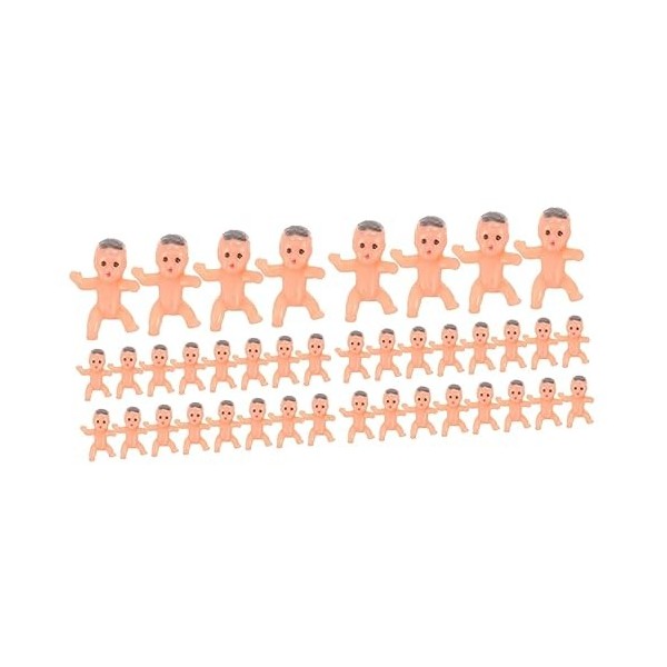 Toyvian 20 Pièces Ange Poupée Poupée en Plastique Joue Mini Jouet Décor Mini Bébés pour Douche Jeu Bébés Jouet Douche Gâteau 