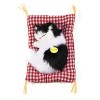 Ejoyous Jouet de Chat de Simulation, Chat Endormi en Peluche dans Un Jouet de Poupée pour Animaux de Compagnie Chat endormi T