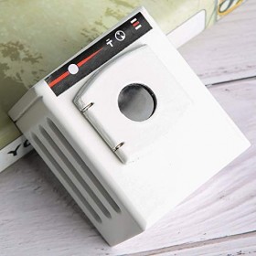 CDQL Mini Machine à Laver pour Maison de Poupée, Modèle de Machine à Laver en Bois 1:12 pour Poupées, Bricolage, Décoration d