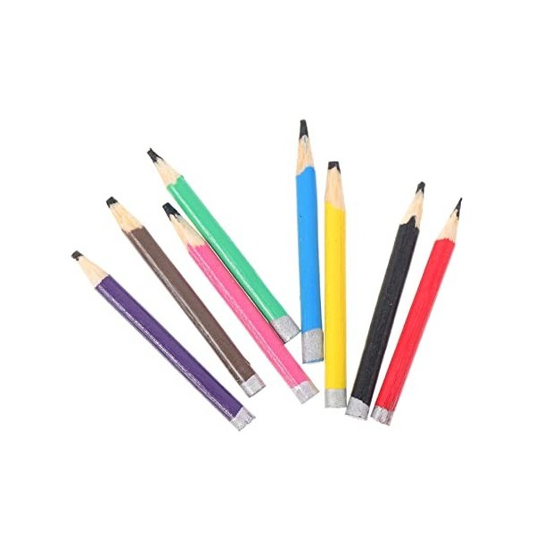 Totority 8 Pièces Mini Crayon Accessoires De Poupée Mini Accessoires pour Poupées Miniatures Crayons Miniatures pour Maison D