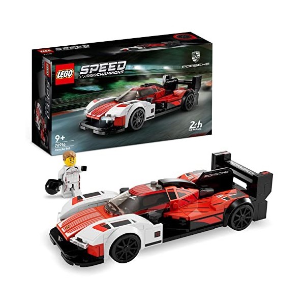 LEGO 76916 Speed Champions Porsche 963: Maquette de Voiture de Cour
