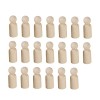 SEWACC 20Pcs Poupées pour Enfants Figurine Jouets Jouets pour Enfants Fournitures DArtisanat en Bois Poupées À Chevilles Pei