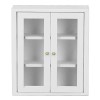 Srliya 1: 12 Accessoires de Maison de Poupée Mini Meubles Modèle Miniature Armoire Blanche Armoire de Rangement Murale Suspen