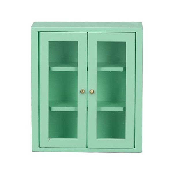 Srliya 1: 12 Accessoires de Maison de Poupée Mini Meubles Modèle Miniature Armoire Blanche Armoire de Rangement Murale Suspen