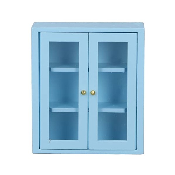 Srliya 1: 12 Accessoires de Maison de Poupée Mini Meubles Modèle Miniature Armoire Blanche Armoire de Rangement Murale Suspen