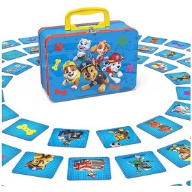 PAT PATROUILLE - Memo Valisette La Pat Patrouille - Jeu De Société Paw Patrol - Jeu De Mémoire Concentration 72 Cartes Pour C