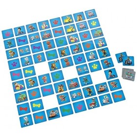 PAT PATROUILLE - Memo Valisette La Pat Patrouille - Jeu De Société Paw Patrol - Jeu De Mémoire Concentration 72 Cartes Pour C