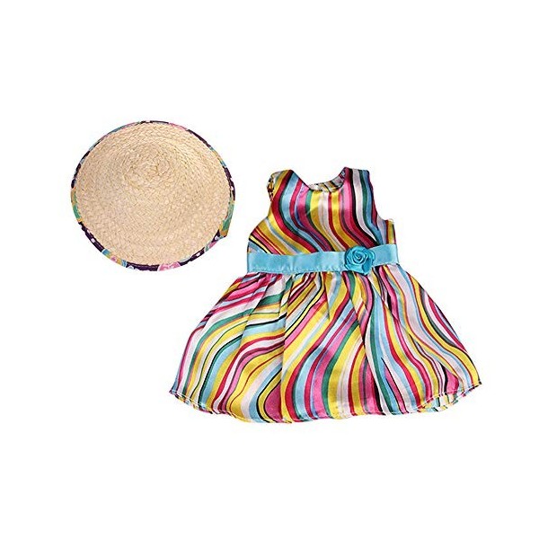 GIVBRO Vêtements de poupée en tricot avec chapeau sans manches pour poupées américaines de 45,7 cm - Accessoires décontractés