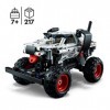 LEGO 42150 Technic Monster Jam Monster Mutt Dalmatien, 2-en1, Jouet Monster Truck à Voiture de Course, Idée Cadeau Anniversai