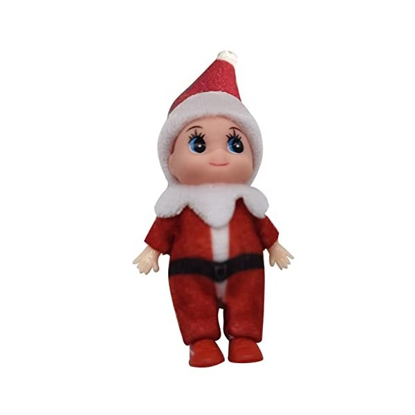 Voiakiu Poupée Noël, Bébé Poupée Elfe, Bébé Noël Petit Lutin Noël pour Fille et Garçon Bébé Poupée Nouveauté Jouets Noël Nouv