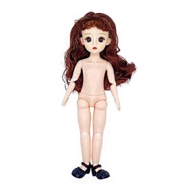 BEALIFE Poupées Nues avec Chaussures poupée mécanique articulée à rotule Perruque Accessoires Filles Jouer Maison Habiller Ma