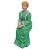 Melody Jane Maison de Poupées Personnages Dame Victorienne en Vert Assis Figurine en Résine