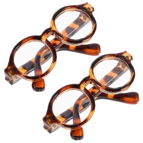 ibasenice 2 Paires De Petites Lunettes De Poupée Jante en Plastique Lentille Claire Lunettes en Tissu Poupée Habiller Lunette