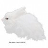 Lapin en Peluche Réaliste Lapin De Simulation Mignon Ornement De Lapins en Peluche Réaliste pour Bébé Enfants Tout-Petits Bl