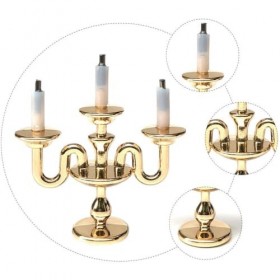 Zerodeko Chandeliers De Maison De Poupée 1Pc Bougeoir De Maison De Poupée À Léchelle 1/12 Jouets Miniatures De Modèle De De 