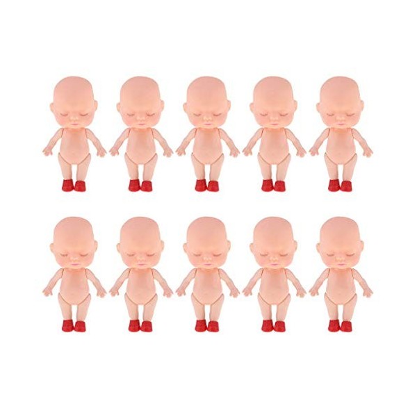 Inzopo Lot de 10pcs Corps Nue Poupée Bébé Reborn Accessoires de Bricolage