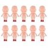 Inzopo Lot de 10pcs Corps Nue Poupée Bébé Reborn Accessoires de Bricolage