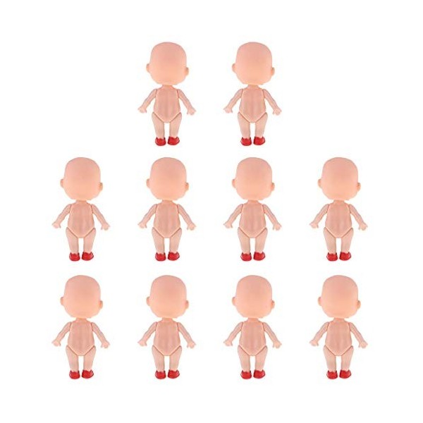 Inzopo Lot de 10pcs Corps Nue Poupée Bébé Reborn Accessoires de Bricolage