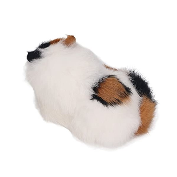 Figurine De Chat En Fourrure Synthétique, Poupée De Chat En Peluche Douce, Haute Simulation, Yeux Ouverts, Jouet Animal Réali