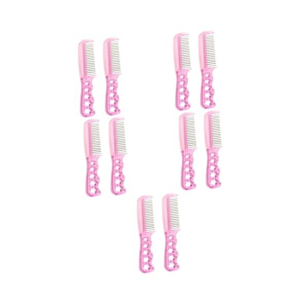 SAFIGLE 8 Pièces Peigne Peigne De Coiffure De Poupée denfant Brosse À Cheveux Rose Peigne De Perruque De Poupée Kit De Bross