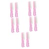 SAFIGLE 8 Pièces Peigne Peigne De Coiffure De Poupée denfant Brosse À Cheveux Rose Peigne De Perruque De Poupée Kit De Bross