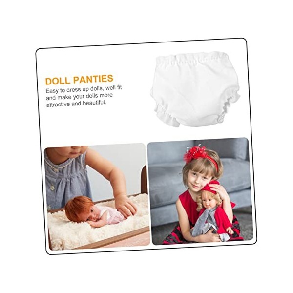 Toyvian 20Pcs Culottes De Poupée Mini Maison De Poupée Americana Décor Maillot De Bain De Petites Filles Pantalons De Poupée 