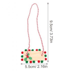 Amosfun Balançoire De Maison De Poupée Balançoire De Porche Miniature Mini Balançoire en Bois De Noël Mini Maison De Poupée M