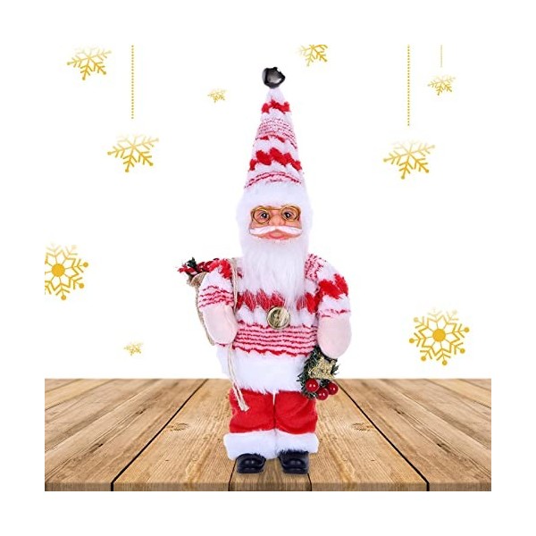 DIXII Jouet de poupée de Noël pour - Peluche poupée en Peluche - Poupée en Peluche pour Noël, Jouet de poupée Debout, Fournit