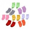 Gadpiparty 8 Paires Poupée Chaussettes Accessoires Vêtements De De 18 Pouces Chaussettes De Poupée Américaine Poupées De Bébé