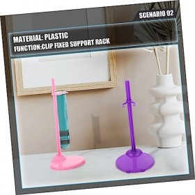 Totority 20 Pièces Poupée Stand en Plastique Poupée Stand Miniature Poupée Stands Figurines Stands Mannequin Miniature Titula