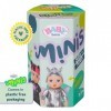 BABY born Minis Online Lot de 4 Noah & Billie 906057 - Poupée de 6,5 cm avec tenue de couleur métallique et poupée de 7 cm av