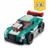 LEGO 31127 Creator 3 en 1 Le Bolide De Rue, Jouet de Voiture, Modèles Sport ou Hot Rod, Construction de Véhicules Modèle Rédu