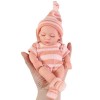 CUCUFA 7,5 Pouces Poupées de bébé réincarnées, réalistes articulations Amovibles poupée de bébé sûr Look réel poupée de bébé 