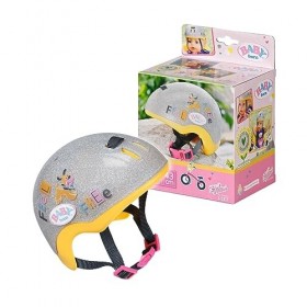 BABY born Casque de vélo pour poupée de 43cm. Maintient la poupée en sécurité. Pour les petites mains, Jeu créatif Suscite l